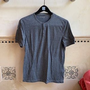 John Varvatos speckled modal henley